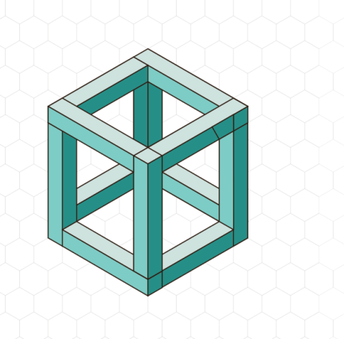 how to draw an isometric hexagon in autocad